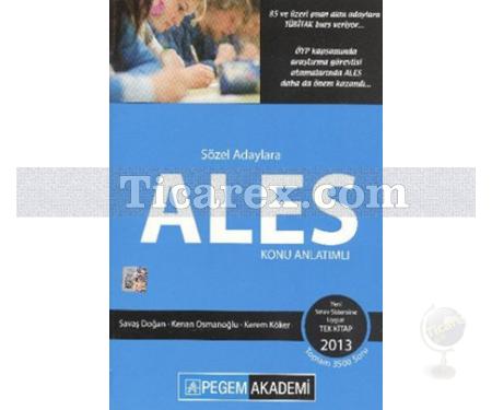 ALES 2014 Sözel Konu Anlatımlı - Pegem Akademi Yayıncılık - Resim 1
