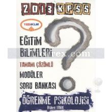 KPSS 2013 Tamamı Çözümlü Modüler Soru Bankası (6 Kitap Takım) | Eğitim Bilimleri - Yediiklim Yayınları