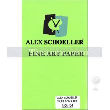 Alex Schoeller Kolej Fon Kartonu No:54 | Yeşil | 50x70 | 120 gr/m2