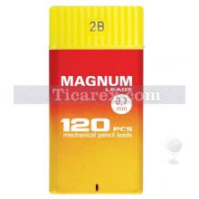 Magnum Versatil Uç ( Min ) - Sarı Kırmızı Kutuda No:2B | 0.7 mm | 2B | Siyah