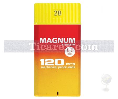 Magnum Versatil Uç ( Min ) - Sarı Kırmızı Kutuda No:2B | 0.7 mm | 2B | Siyah - Resim 1
