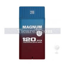 Magnum 0.7 Mm - 2B - Kurşun Kalem Ucu - Bordo Mavi Kutuda No:5A