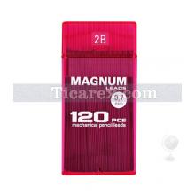 Magnum Versatil Uç ( Min ) - Şeffaf Pembe Kutuda No:11 | 0.7 mm | 2B | Siyah