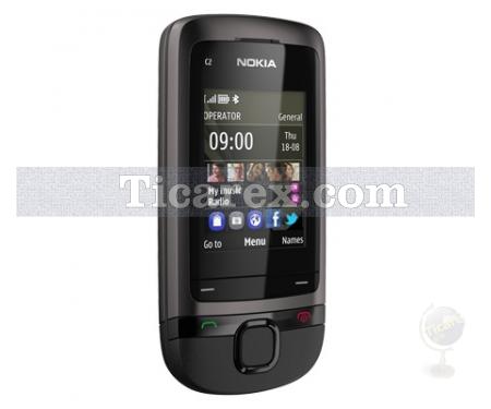 Nokia C2-05 Parlak Gri Cep Telefonu VGA Kamera Fm Mp3 - Resim 2