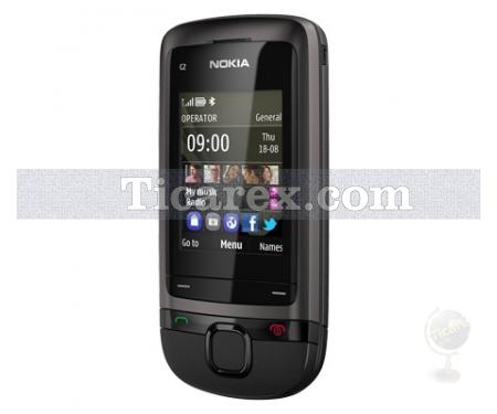 Nokia C2-05 Parlak Gri Cep Telefonu VGA Kamera Fm Mp3 - Resim 3