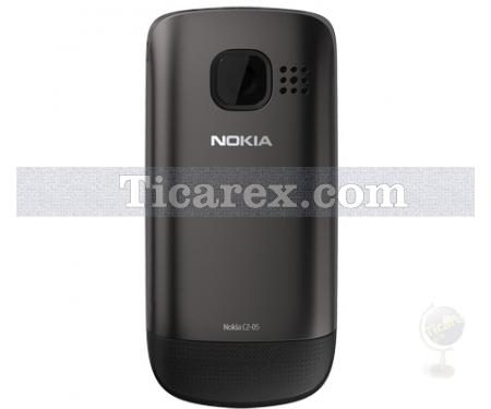 Nokia C2-05 Parlak Gri Cep Telefonu VGA Kamera Fm Mp3 - Resim 4