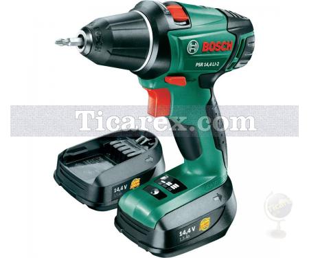 Bosch PSR 14,4 Li-2 Lityum İyon Çift Vitesli, Çift Akülü Delme Vidalama (0 603 973 401) - Resim 1