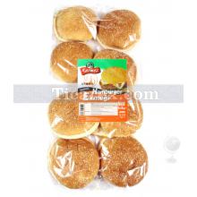 Karmez Susamlı Hamburger Ekmeği - 8'li Paket | 640 gr