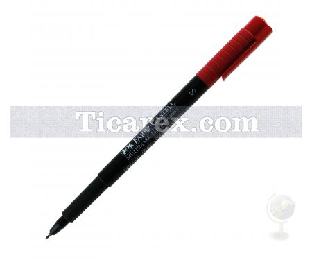 Multimark 1523 Permanent Kalem (S) | 0.4 mm | Kırmızı - Resim 1