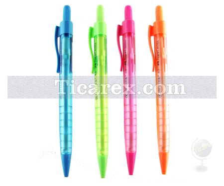 Tri Click Mekanik Kurşun Kalem | 0.5 mm | Mavi, Yeşil, Sarı, Pembe - Resim 1