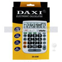 Daxi Masaüstü Hesap Makinesi DX-4100 Büyük Tuş Takımı ve Büyük Ekranlı | 12 Haneli