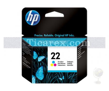 HP 22 Üç Renkli Orijinal Mürekkep Kartuşu - Resim 1