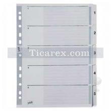 A4 Seperatör 1-5 Rakam / Güçlendirilmiş Karton Ayraç