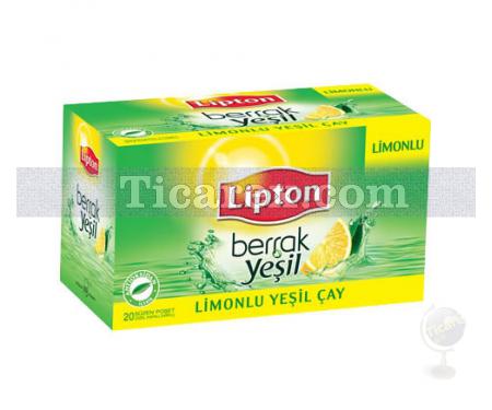 Lipton Berrak Yeşil Limonlu Çay Süzen Poşet 20'li | 30 gr - Resim 1