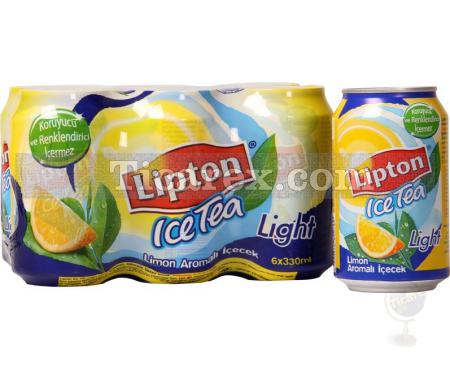 Lipton Ice Tea Limon Light Teneke Kutu 6x330ml | 1980 ml - Resim 1