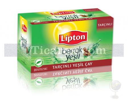 Lipton Berrak Yeşil Tarçın Çay Süzen Poşet 20'li | 30 gr - Resim 1