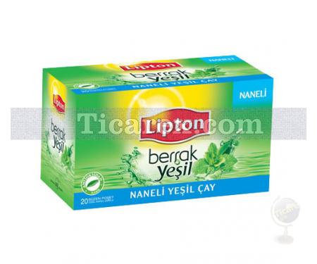 Lipton Berrak Yeşil Naneli Çay Süzen Poşet 20'li | 30 gr - Resim 1
