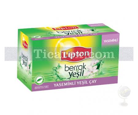 Lipton Berrak Yeşil Yaseminli Çay Süzen Poşet 20'li | 30 gr - Resim 1