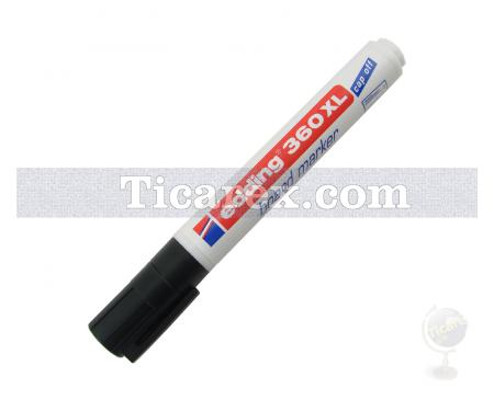 Beyaz Yazı Tahtası Kalemi 360 XL | Yuvarlak Uçlu | Siyah - Resim 2