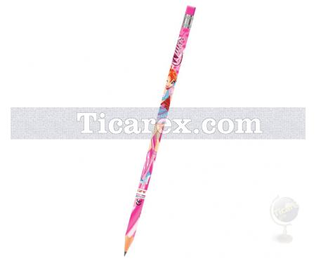 Winx Club Silgi Başlı Halogramlı Kurşun Kalem | Pembe | Siyah - Resim 2