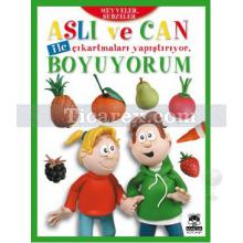 Aslı ve Can ile Çıkartmaları Yapıştırıyor Boyuyorum | Meyveler Sebzeler | Kolektif