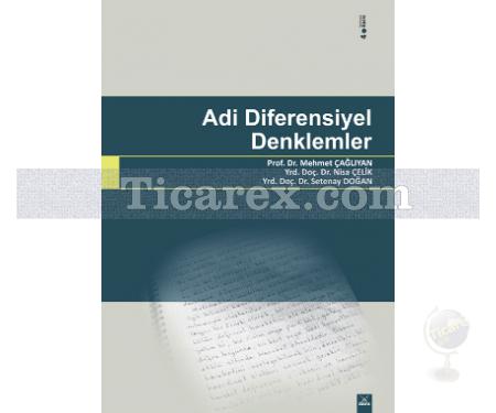 Adi Diferensiyel Denklemler | Mehmet Çağlıyan - Resim 1