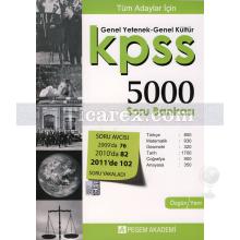 KPSS 5000 Soru Bankası 2010 | Genel Kültür | Genel Yetenek - Pegem Akademi Yayıncılık