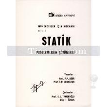 Mühendisler İçin Mekanik Cilt: 1 - Statik Problemlerin Çözümleri | E. R. Johnston, F. P. Beer