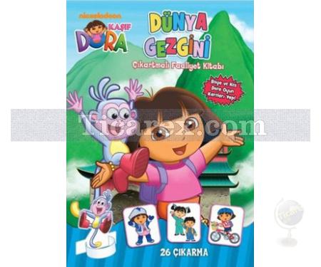 Kaşif Dora Dünya Gezgini Çıkartmalı Faaliyet Kitabı | Kolektif - Resim 1