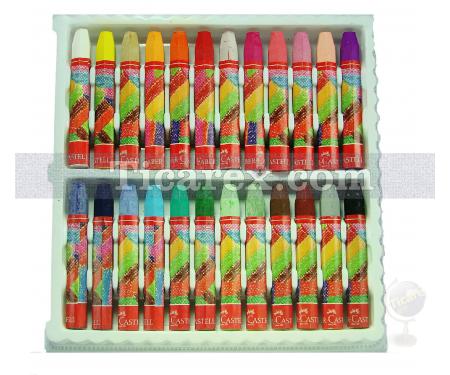 Faber-Castell Plastik Çantalı Pastel Boya | 24 renk - Resim 2