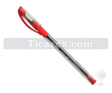 1425 İğne Uçlu Tükenmez Kalem | Kırmızı - Resim 2