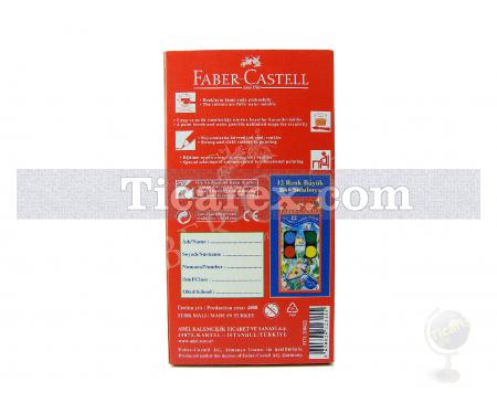 Faber-Castell Suluboya Kalemi Karton Kutuda - Aquarell | 12 renk - Resim 3