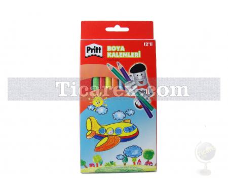 Pritt Jumbo Üçgen Kuru Boya Kalemi | 12 renk - Resim 1