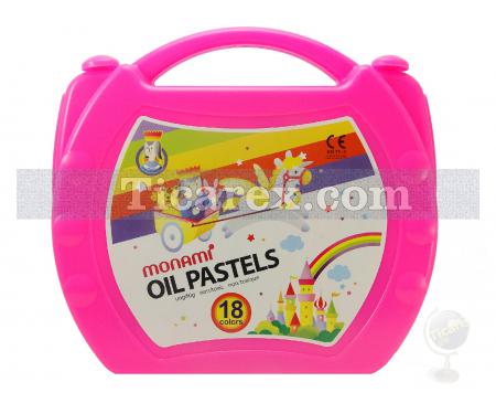 Monami Pastel Boya - Çantalı | Pembe | 18 renk - Resim 1