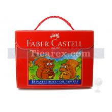 Faber-Castell Plastik Çantalı Pastel Boya | 18 renk