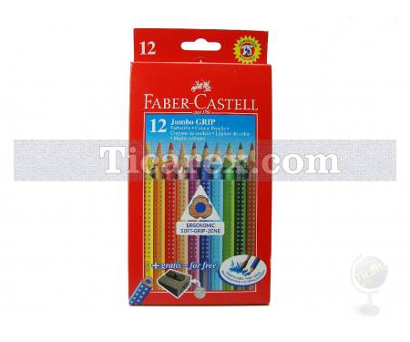 Faber-Castell Jumbo Grip Kuru Boya Kalemi | 12 renk - Resim 1