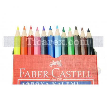Faber-Castell Yarım Boy Boya Kalemi - Karton Kutu | 12 renk - Resim 2