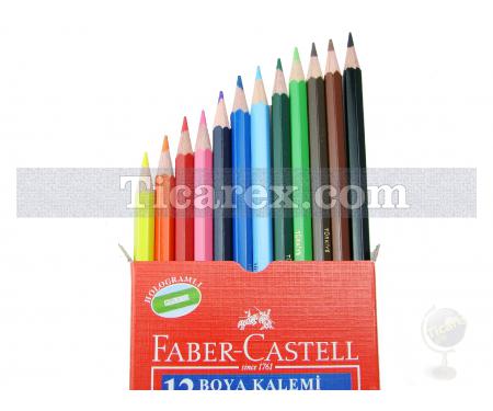 Faber-Castell Tam Boy Boya Kalemi - Karton Kutu | 12 renk - Resim 2