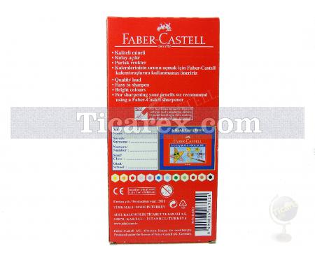 Faber-Castell Tam Boy Boya Kalemi - Karton Kutu | 12 renk - Resim 3