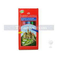 Faber-Castell Tam Boy Boya Kalemi - Karton Kutu | 12 renk