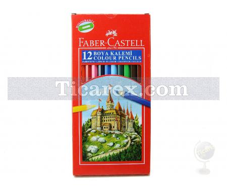 Faber-Castell Tam Boy Boya Kalemi - Karton Kutu | 12 renk - Resim 1