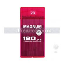 Magnum Versatil Uç ( Min ) - Şeffaf Pembe Kutuda No:11 | 0.5 mm | 2B | Siyah