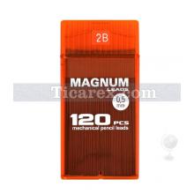 Magnum Versatil Uç ( Min ) - Şeffaf Turuncu Kutuda No:15 | 0.5 mm | 2B | Siyah