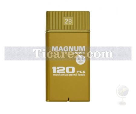 Magnum Versatil Uç ( Min ) - Altın Renkli Kutuda No:7 | 0.7 mm | 2B | Siyah - Resim 1