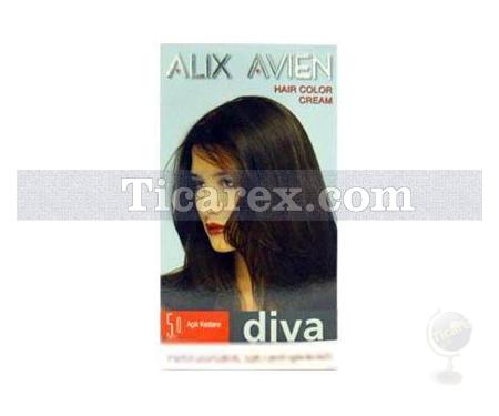 Alix Avien Diva - 5.0 Açık Kestane Saç Boyası - Resim 1