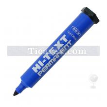 Hi-Text Kesik Uçlu Permanent Markör - 830PC | 5 mm | Mavi