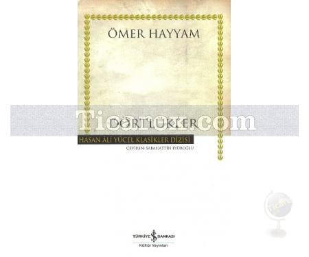 Dörtlükler | Ömer Hayyam - Resim 1