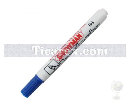 Beyaz Tahta Kalemi | Yuvarlak Uçlu | Mavi - Resim 2