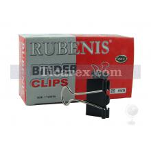 Rubenis Kağıt Kıskaç 954-4 Double Klips 25mm - 12'li Kutu