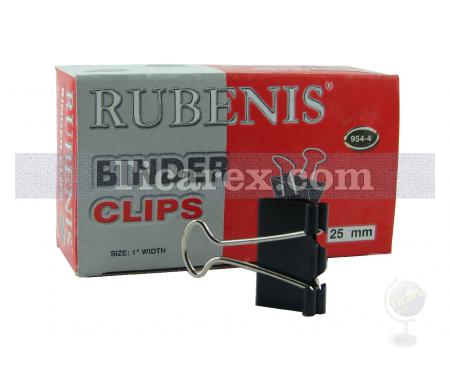 Rubenis Kağıt Kıskaç 954-4 Double Klips 25mm - 12'li Kutu - Resim 1